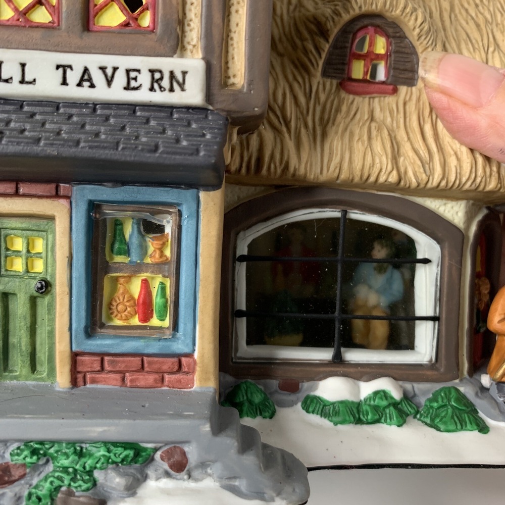 Lemax Enchanted Forest Glass Window House Mill Tavern Figurines Inside And Out - Picture 11 of 11
